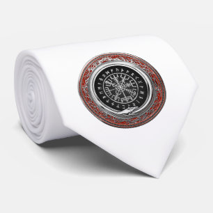 Gravata [700] Vegvisir - Bússola mágica virada para prat