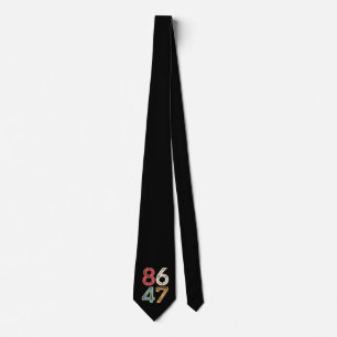 Gravata 86 47 Anti Trump Estilo Retro Vintage Anos 80