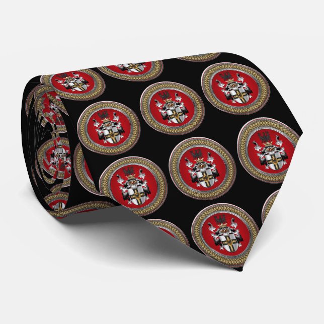 Gravata [900] Casaco de armas da Ordem Teutônica (Rolled)