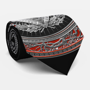 Gravata [900] Mestre Mason - Praça Prata e Bússolas