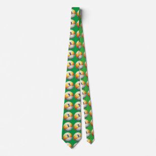 Gravata 9 bolas Art Pattern Green Tie