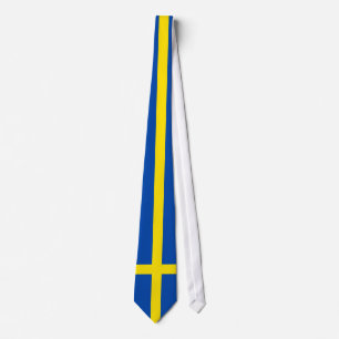 Gravata A bandeira da suecia