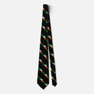 Gravata A bandeira irlandesa colore o bigode do Grunge