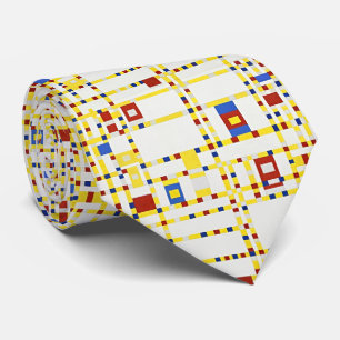 Gravata A Broadway Boogie Woogie, de Piet Mondrian