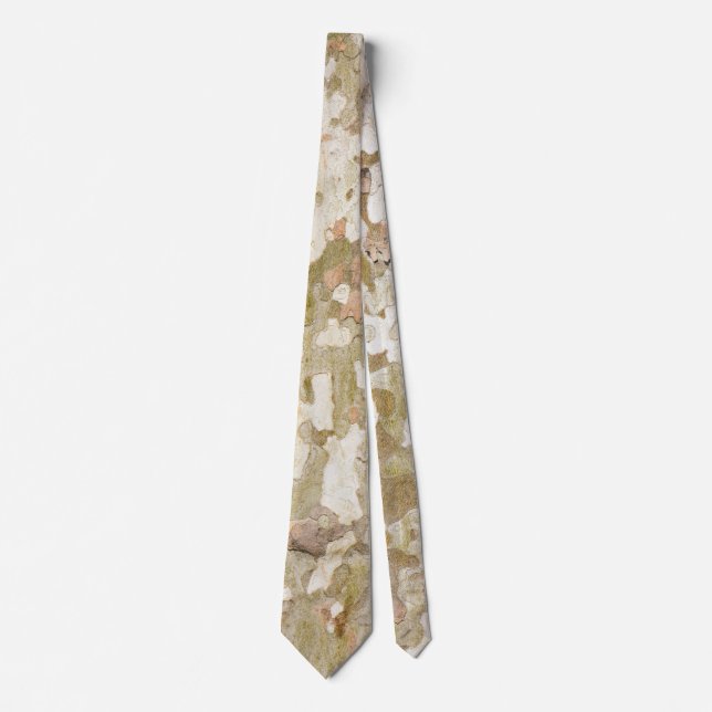 Gravata A camuflagem da árvore planificada parece um padrã (Frente)