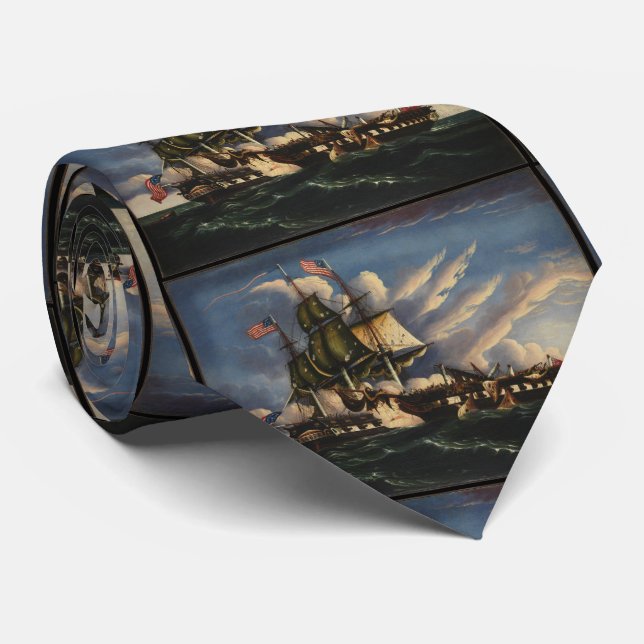 Gravata A Constituição e a Guerriere Necktie (Rolled)