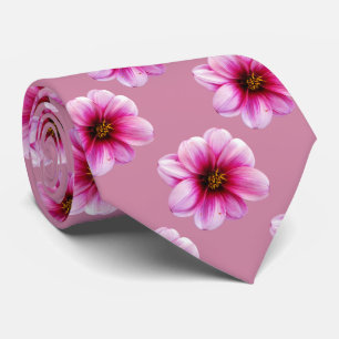 Gravata A flor telhou a foto cor-de-rosa da dália