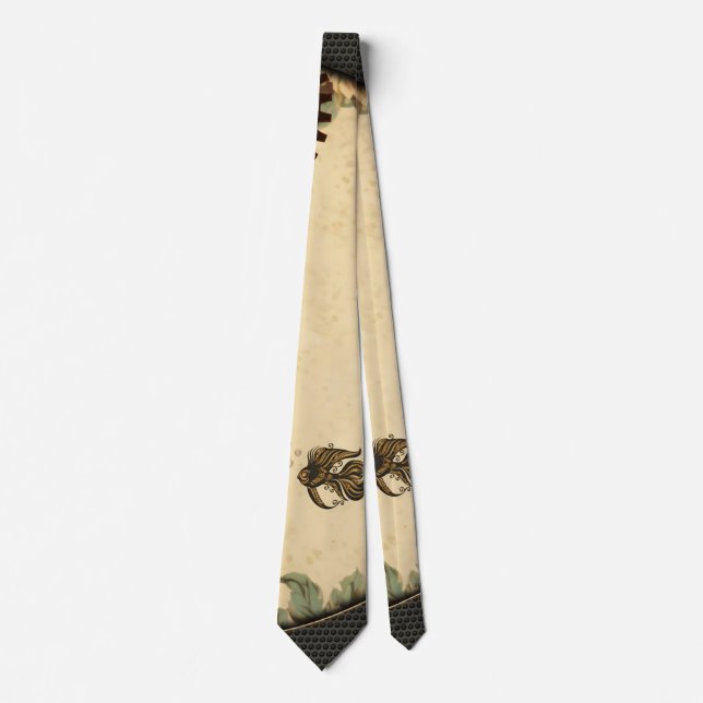 Gravata A maravilha mecânica do peixe-galo-do-oceano. (Frente)