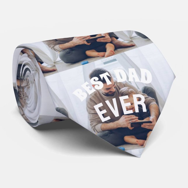 Gravata A melhor colagem de Fotografias Personalizadas do  (Rolled)