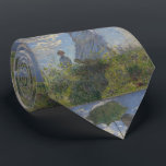 Gravata A mulher de Claude Monet com um parasol<br><div class="desc">A imagem de uma pintura 1875's por Claude Monet chamou a "mulher com um parasol - senhora Monet e seu filho"</div>