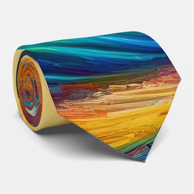 Gravata A onda do Excelente, onda de Kanagawa v4 (Rolled)