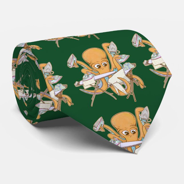 Gravata A passar o polvo, sobrecarregada por tarefas. (Rolled)