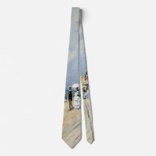 Gravata A Passarela de Trouville por Claude Monet
