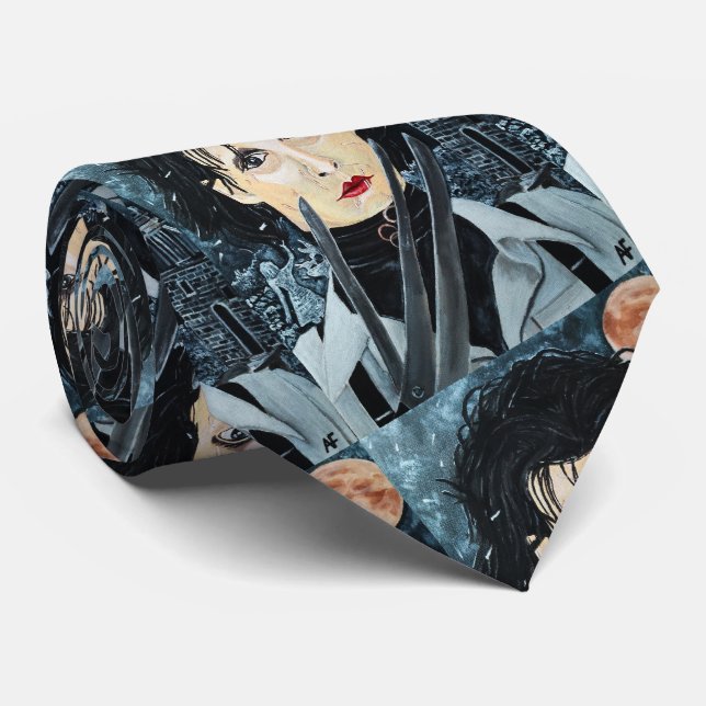 Gravata A pintura artística de Alfred Fox (Rolled)