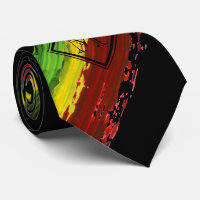 A pintura de Rastafarian afaga o lado preto do