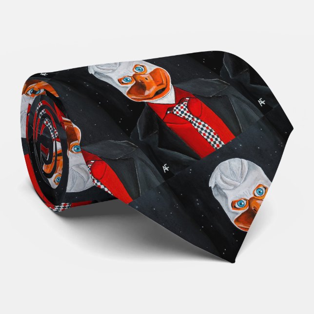 Gravata A pintura do pato de Alfred Fox (Rolled)