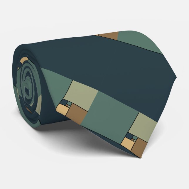 Gravata A relação dourada esquadra (os pontos mortos) (Rolled)