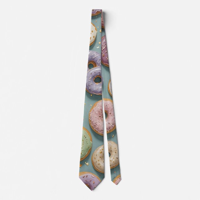 Gravata A Whimsical Pastel Donut Dream (Frente)
