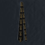 Gravata Abacaxi tropical Elegante Dourado e negro<br><div class="desc">Este design foi criado através da arte digital. Pode ser personalizado clicando no botão personalizar e alterando a cor, adicionando um nome, iniciais ou as suas palavras favoritas. Entre em contato comigo em colorflowcreations@gmail.com se você quiser usar este design em outro produto. Compre minha pintura de acrílico abstrato original para...</div>