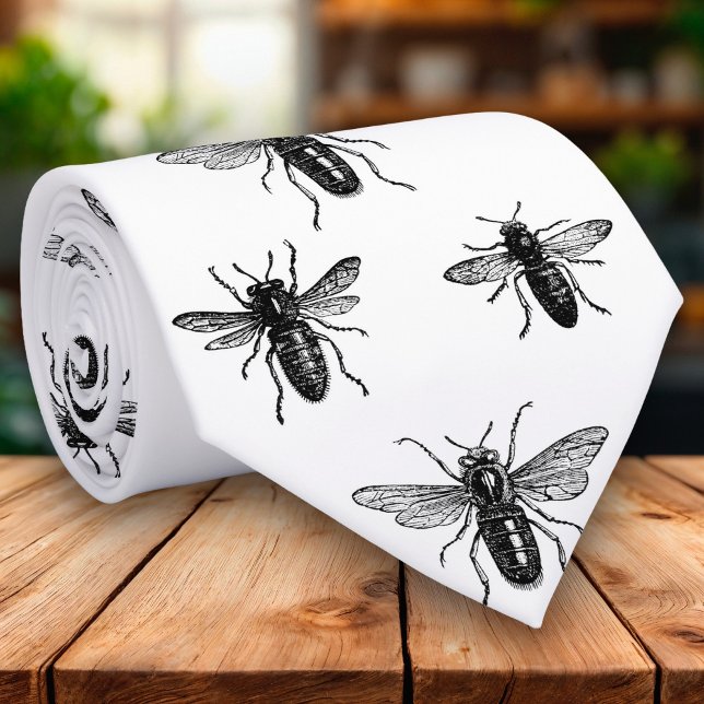 Gravata Abelha de rainha do vintage & ilustração de (Criador carregado)