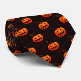 Gravata Abóboras De Halloween, Pedra De Abóboras De Laranj