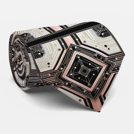 Gravata Abstract Circuit Board - Retro Art Deco