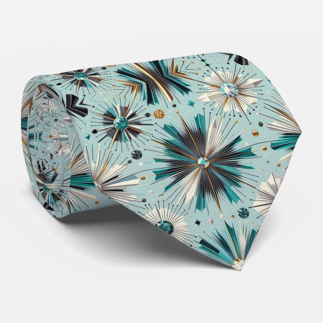 Gravata Abstract Mid Century Modern Starburst Diamond (Rolled)