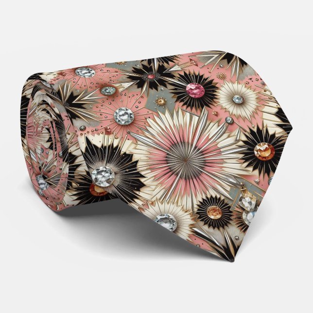 Gravata Abstract Mid Century Modern Starburst Diamond (Rolled)