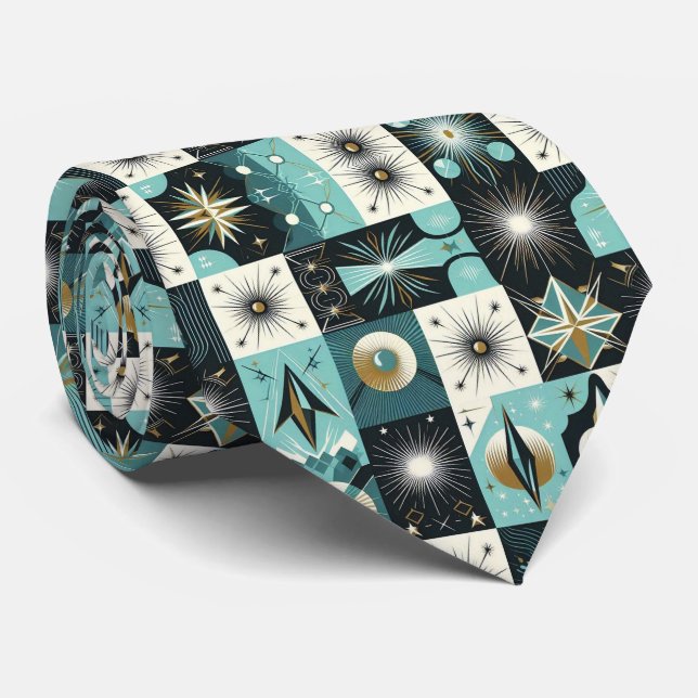 Gravata Abstract Mid Century Modern Starburst DIamond (Rolled)