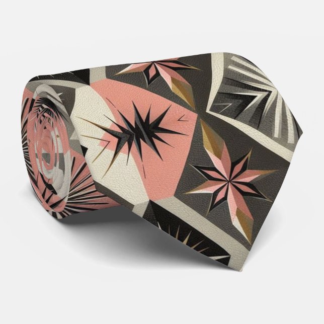 Gravata Abstract Mid Century Modern Starburst DIamond (Rolled)