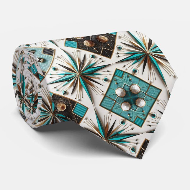 Gravata Abstract Mid Century Modern Starburst DIamond (Rolled)