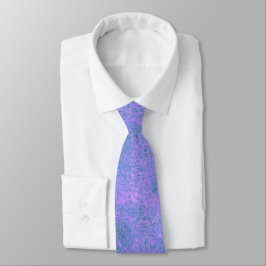 Gravata Abstract Purple Webby Tie Dye