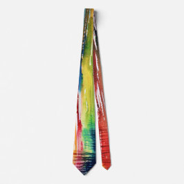 Gravata Abstract Watercolor Art Tie