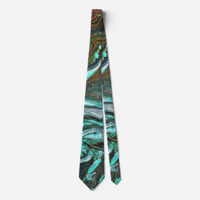 Gravata Abstrata Packin Up 2 Flowing Green (Frente)