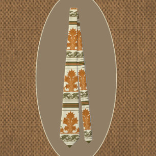 Gravata Abstrato Art Deco Handsome Deixa a natureza Design