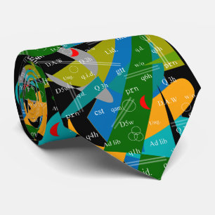 Gravata Abstrato artística 19 do laço das abreviaturas d