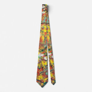 Gravata Abstrato Autumn Neck Tie