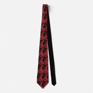 Gravata Abstrato Black & Red Formline Tie