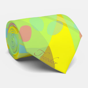 Gravata Abstrato Chic Borboleta Dourada Amarelo Violeta