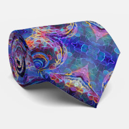 Gravata Abstrato colorido do caleidoscópio