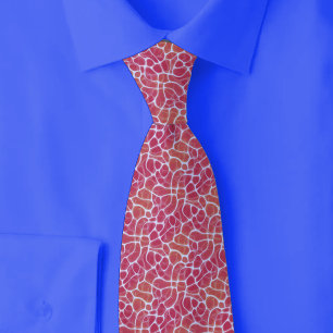 Gravata Abstrato Coral