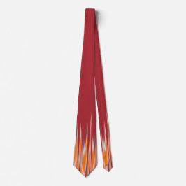 Gravata Abstrato de incêndio e chuva, vermelho-quadrado