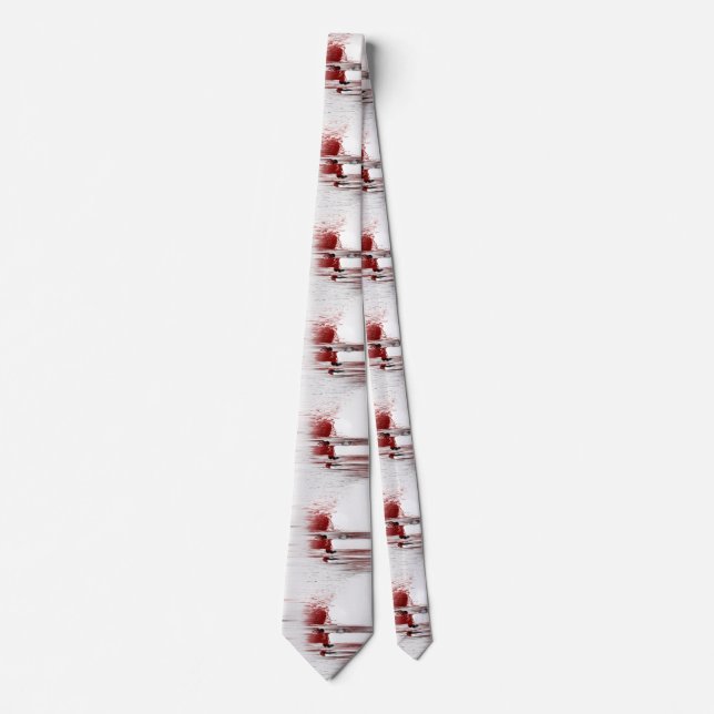 Gravata Abstrato em vermelho (Frente)