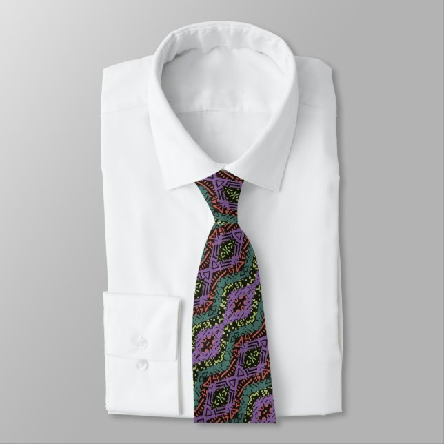 Gravata Abstrato Inca Tie (Amarrado)