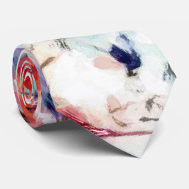 Gravata Abstrato, padrão colorido, brilhante, elegante