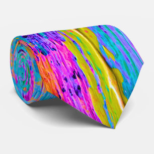 Gravata Abstrato Palette Knife Art Tie 3