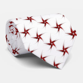 Gravata Abstrato Patriótico Estrelas Fractais Necktie