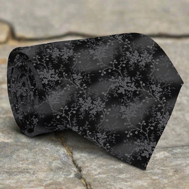 Gravata Abstrato preto branco deixa reproduzir padrão de D (Criador carregado)