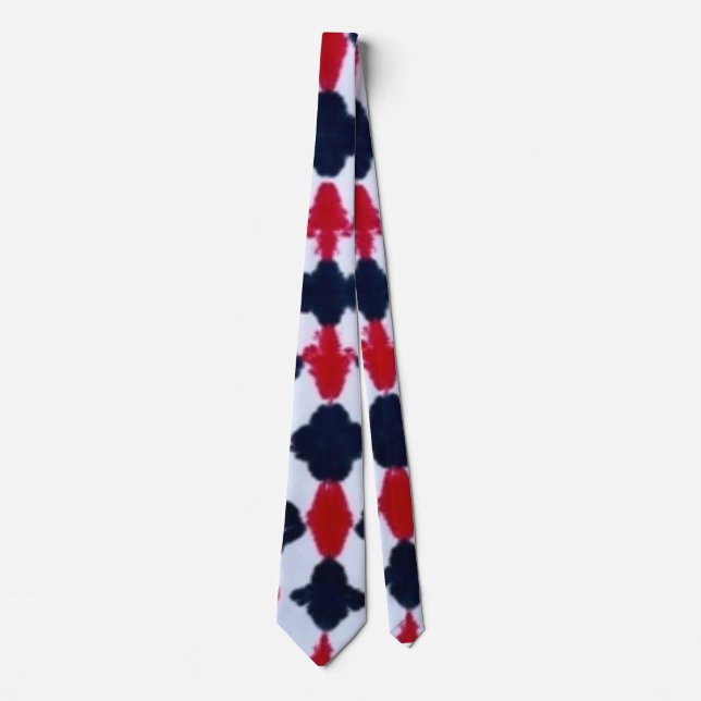 Gravata Abstrato Red Black Modern Tie (Frente)