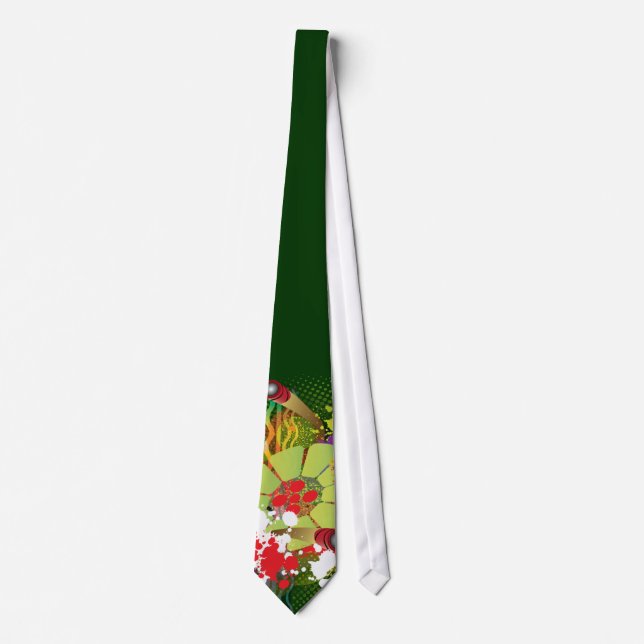 Gravata Abstrato Steelpan com pansticks e barra de tintas (Frente)